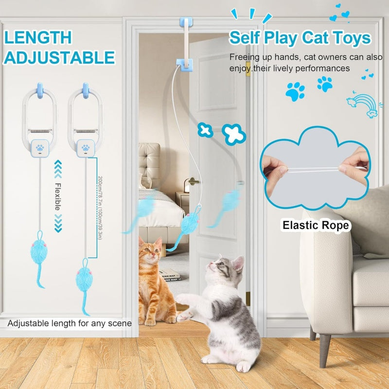 Interactive Cat Teaser Toy — Rechargeable with Remote Control