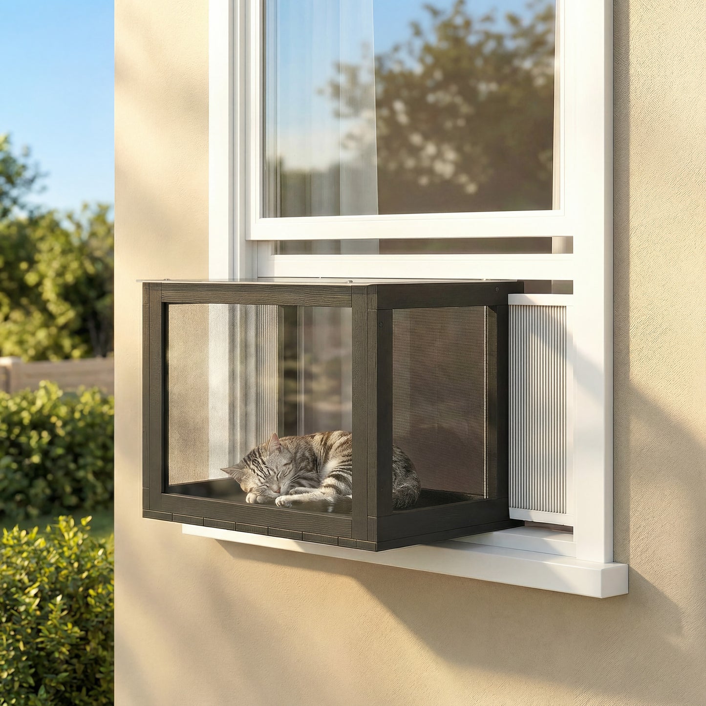 Recinto exterior extensible para gato — 63-104cm