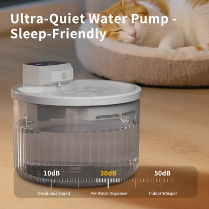 Fuente automática grande para gato — gran capacidad, bomba silenciosa