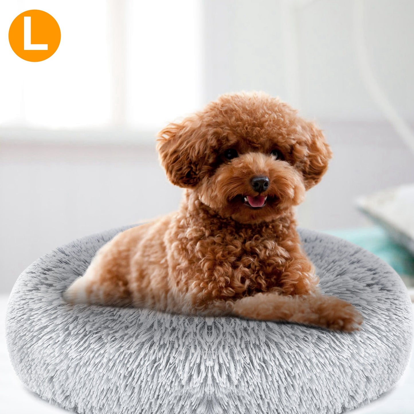 Cama de forro polar suave para perro y gato — nido acogedor