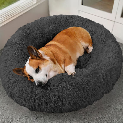 Cama de forro polar suave para perro y gato — nido acogedor