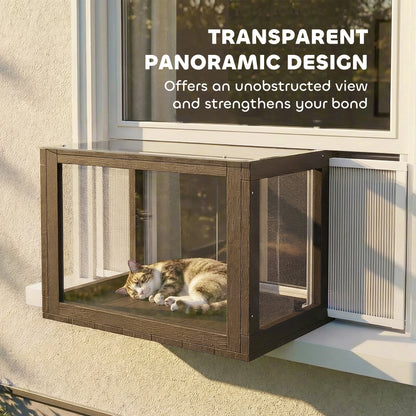 Enclos extérieur extensible pour chat — 63-104cm, bains de soleil