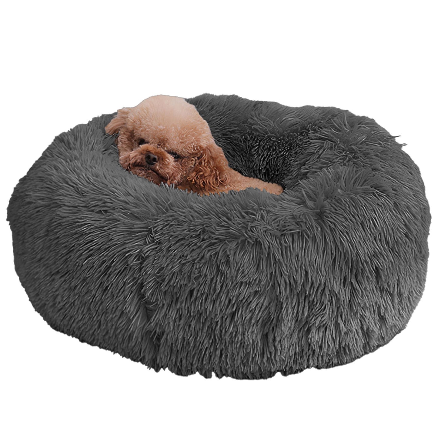 Cama de forro polar suave para perro y gato — nido acogedor