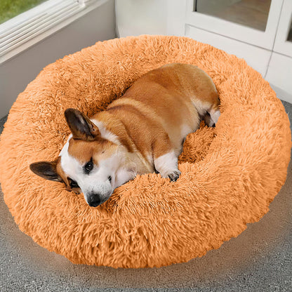 Cama de forro polar suave para perro y gato — nido acogedor