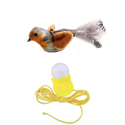Juguete sonoro pájaro para mascotas — anti-ansiedad, duradero