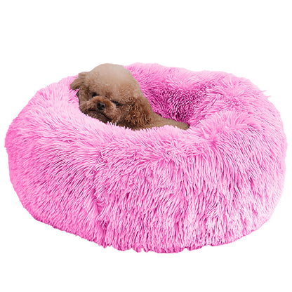 Cama de forro polar suave para perro y gato — nido acogedor