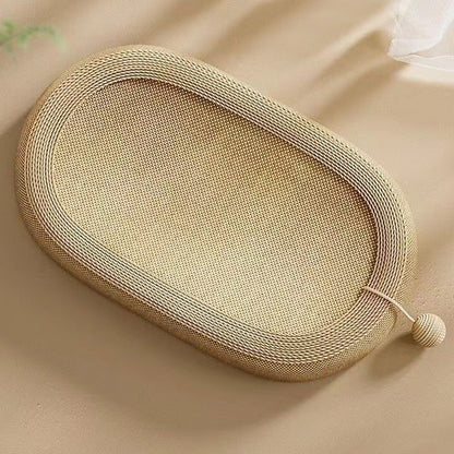 Oval Cat Scratcher Bowl Bed — 3-in-1 Activity Center