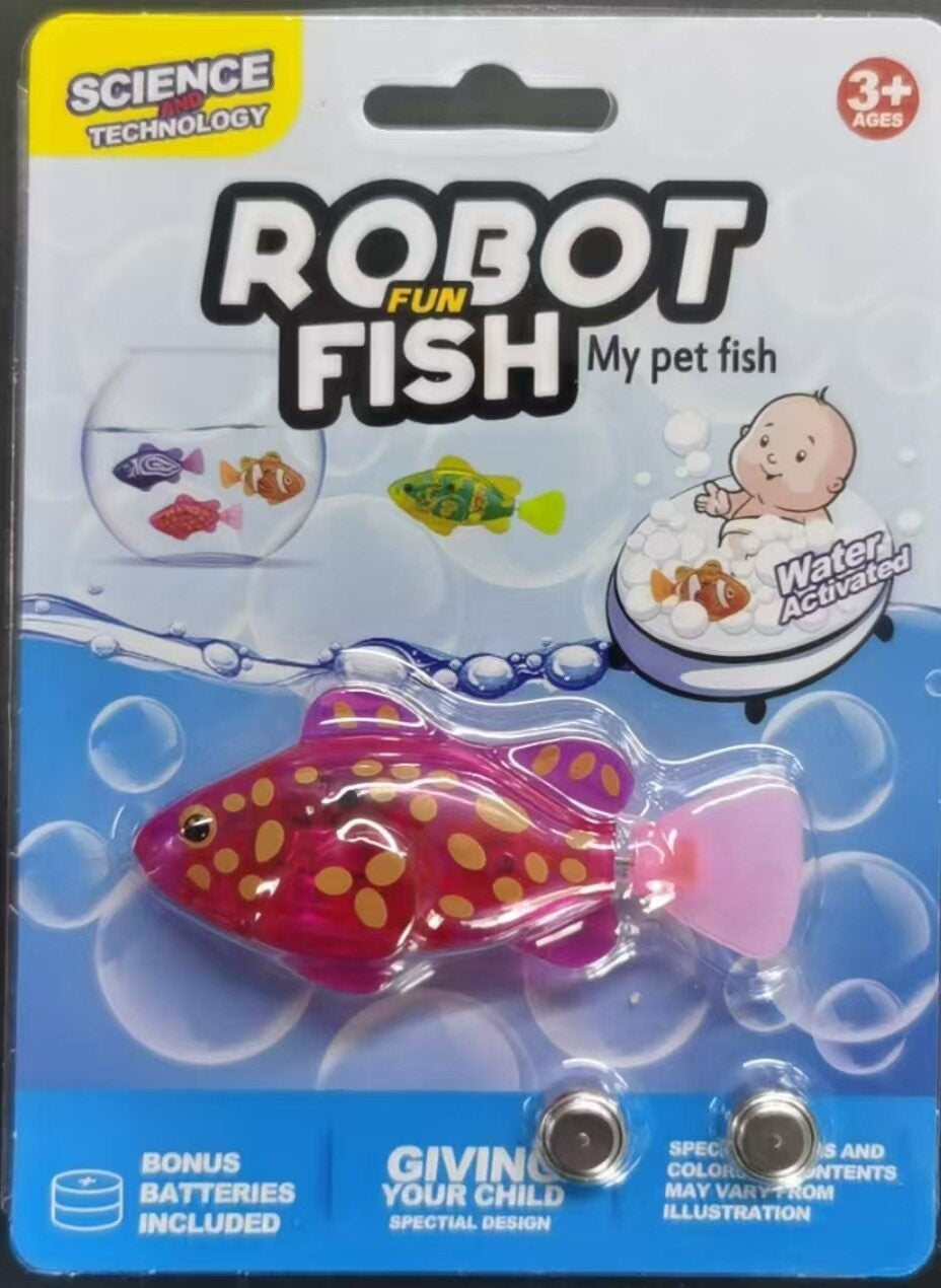 Pez robótico para gato — se activa con la luz