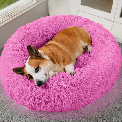 Cama de forro polar suave para perro y gato — nido acogedor