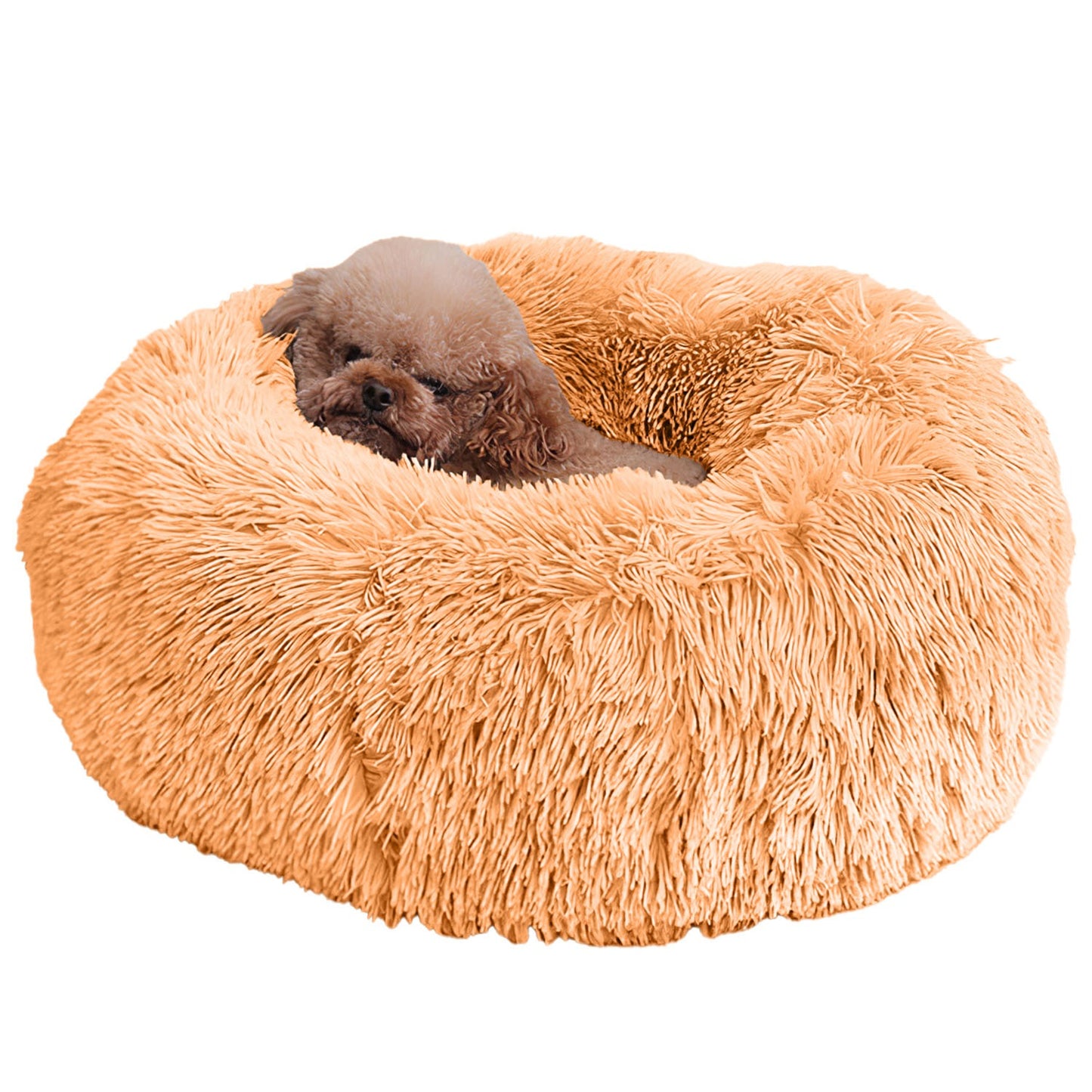 Cama de forro polar suave para perro y gato — nido acogedor