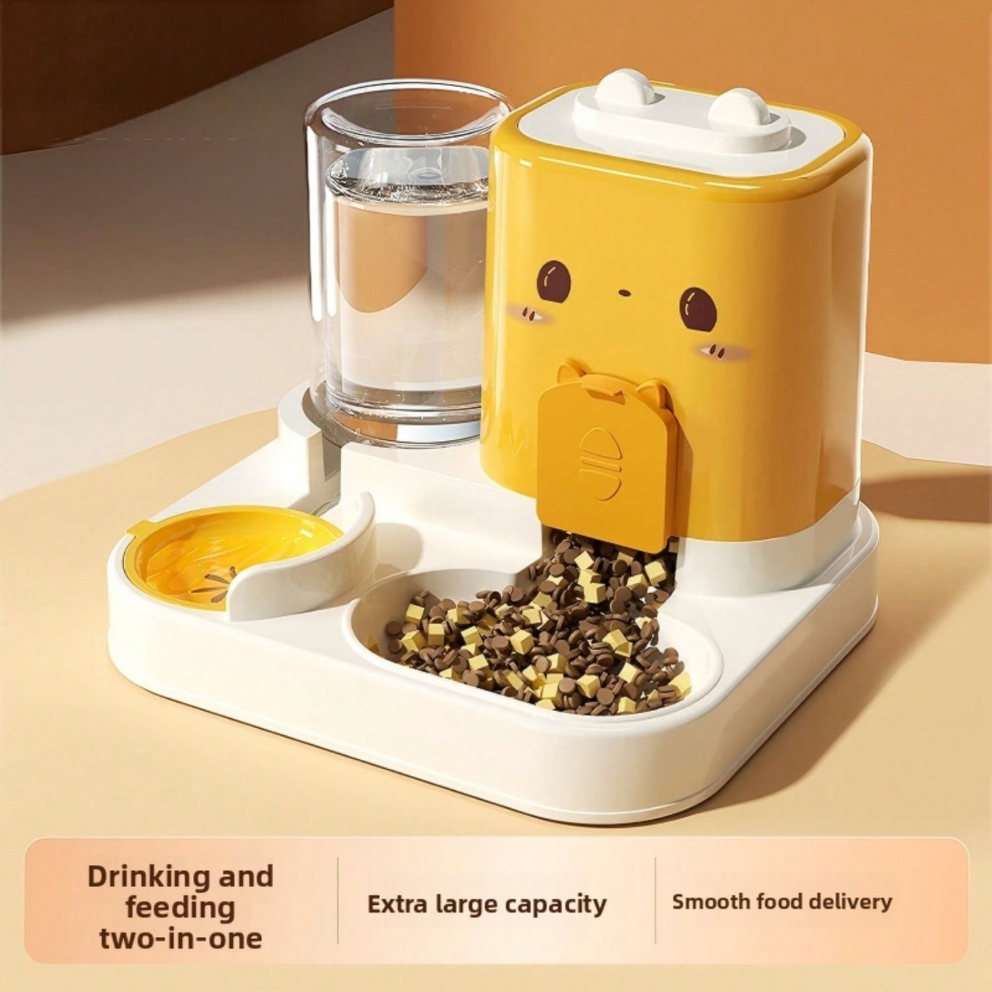 Fontaine et distributeur 2-en-1 pour chat et chien — 2,3 L automatique