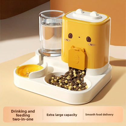 Fontaine et distributeur 2-en-1 pour chat et chien — 2,3 L automatique