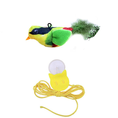 Juguete sonoro pájaro para mascotas — anti-ansiedad, duradero