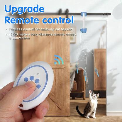 Interactive Cat Teaser Toy — Rechargeable with Remote Control