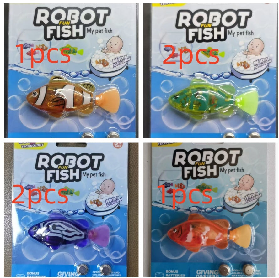 Pez robótico para gato — se activa con la luz