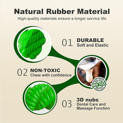 Jouet mordant caoutchouc naturel pour chien — fer à cheval