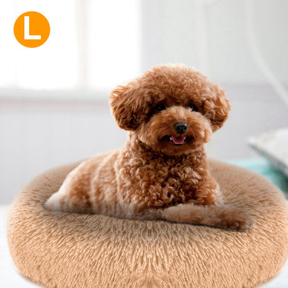 Cama de forro polar suave para perro y gato — nido acogedor