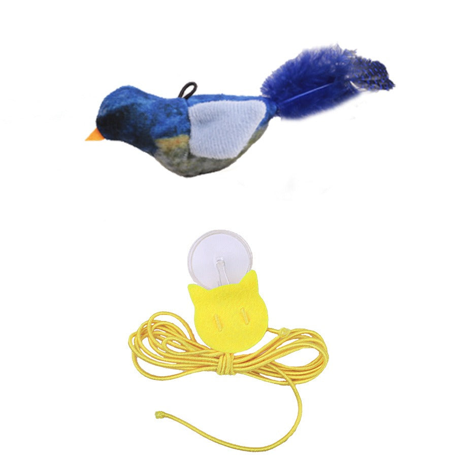 Juguete sonoro pájaro para mascotas — anti-ansiedad, duradero