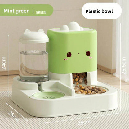 Fontaine et distributeur 2-en-1 pour chat et chien — 2,3 L automatique