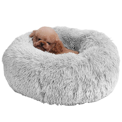 Cama de forro polar suave para perro y gato — nido acogedor