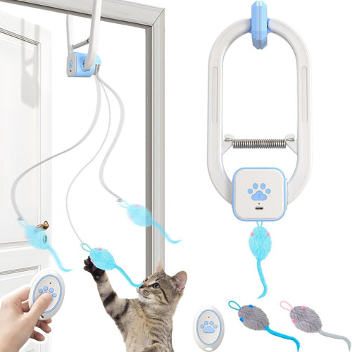 Interactive Cat Teaser Toy — Rechargeable with Remote Control